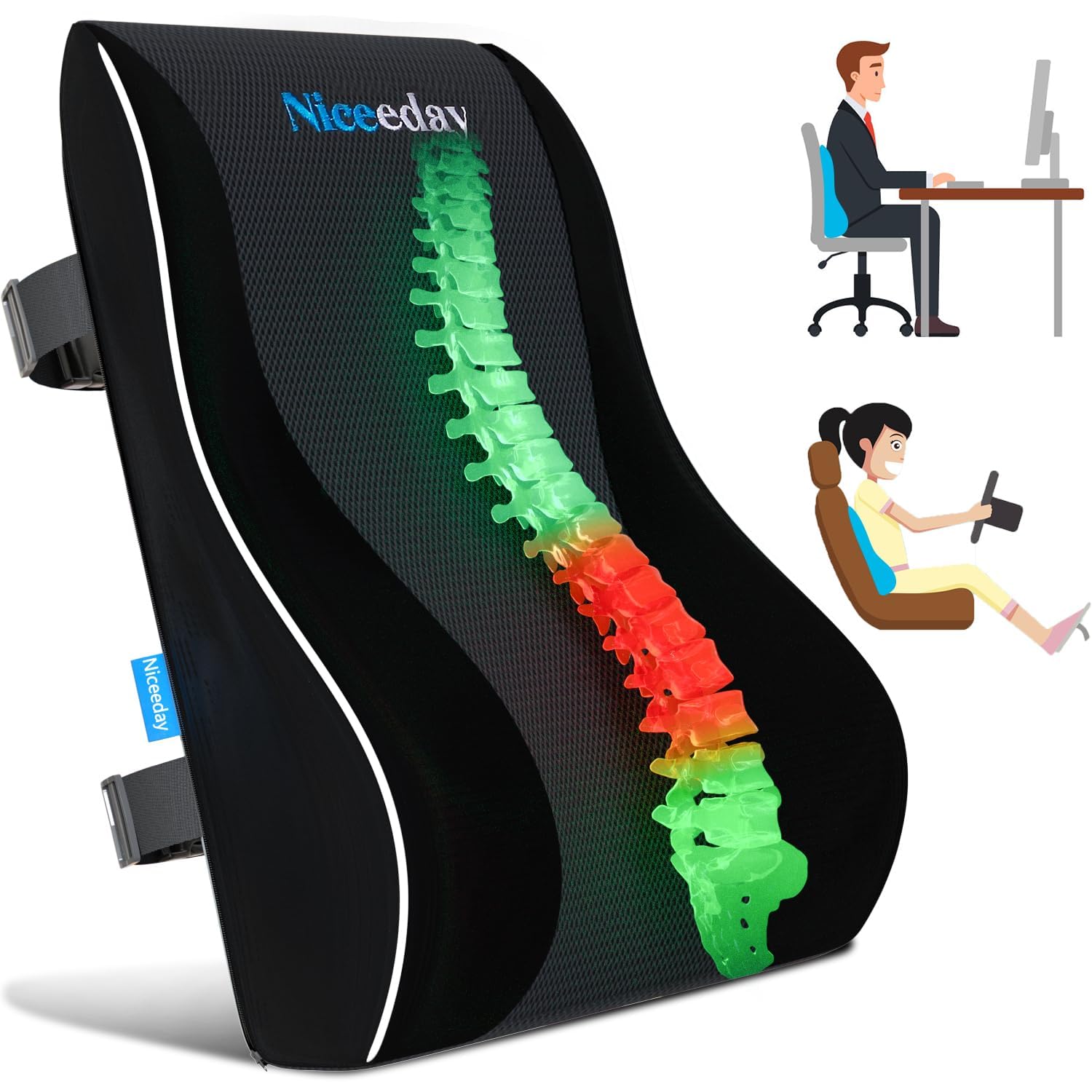 Lumbar Support Pillow for Office Chair Car Lumbar Pillow Lower